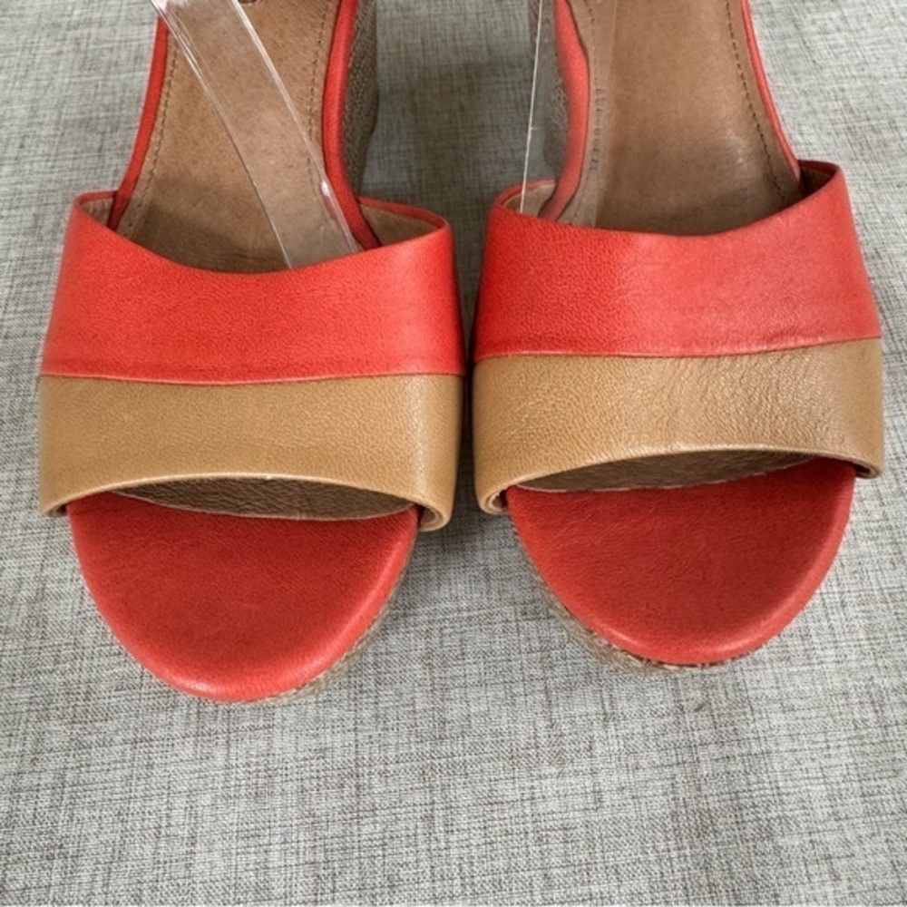 Corso Como leather platform‎ wedge ankle trap summer beachy size 10 - Picture 11 of 16